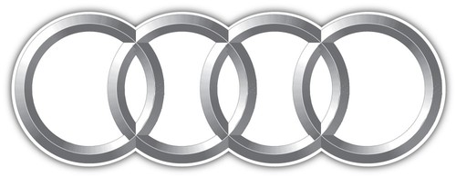 Audi rings silver - audi, car